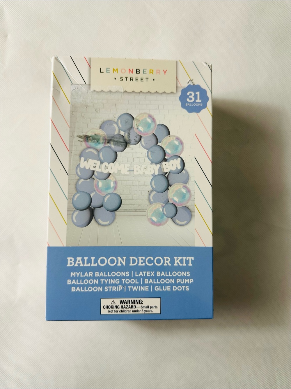 Blue Balloon Decor Kit - Baby Boy Party Set